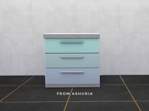 Sims 4 — Dream Home Decorator - Counter Recolor by Ashuria — 7 Swatches. Requires Dream Home Decorator pack. Please do