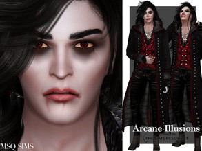 Sims 4 — Arcane Illusions Caden Foy - TSR CC Only by MSQSIMS — About Sim Caden Foy is a young adult and a vampire.He is a