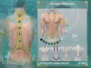 Sims 4 — Arcane Illusions _ Accessories Merman Lunae / BELT by DanSimsFantasy — Belt for Merman Lunae, its structure