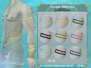 Sims 4 — Arcane Illusions _ Accessories Merman Lunae/ Arm Cuff by DanSimsFantasy — Simple bracelet for merman, to be worn