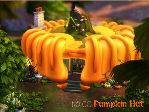 Sims 4 — Pumpkin Hut by VirtualFairytales — Hello autumn! Someone planted a tiny seed decades ago, and now see what grew
