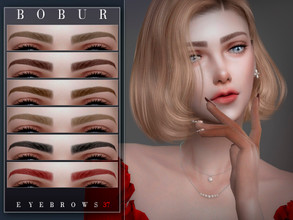 Sims 4 — Eyebrows 37 by Bobur2 — Eyebrows for female 16 colors HQ compatible I hope you like it