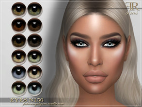 Sims 4 — FRS Eyes N156 by FashionRoyaltySims — Standalone Custom thumbnail All ages and genders 12 color options HQ