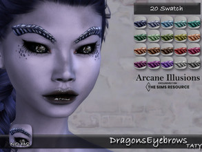 Sims 4 — ArcaneIllusions_DragonsEyebrows by tatygagg — Fantasy Eyebrows for your sims - Female, Male - Human, Alien -