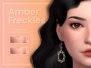 Sims 4 — Amber Freckles - Eva Zetta by Eva_Zetta — Some natural, realistic freckles for your sun-kissed sims. - Comes in