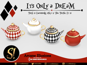 Sims 4 — Arcane Illusions - It's only a dream - Teapot by SIMcredible! — "This is impossible only if you think it