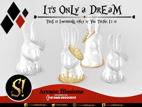 Sims 4 — Arcane Illusions - It's only a dream -Rabbit crown porcelain by SIMcredible! — "This is impossible only if
