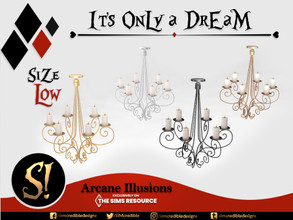 Sims 4 — Arcane Illusions - It's only a dream - Chandelier Low by SIMcredible! — "This is impossible only if you