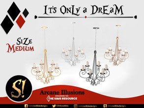 Sims 4 — Arcane Illusions - It's only a dream - Chandelier medium by SIMcredible! — "This is impossible only if you