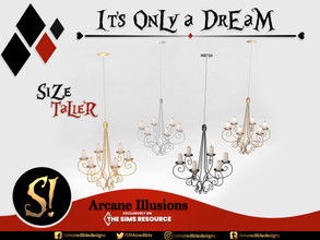 Sims 4 — Arcane Illusions - It's only a dream - Chandelier tall by SIMcredible! — "This is impossible only if you