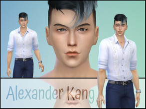 Sims 4 — Alexander Kang by fransyung — SIM Details Name: Alexander Kang Age Group: Young adult Gender: Male - Can use the