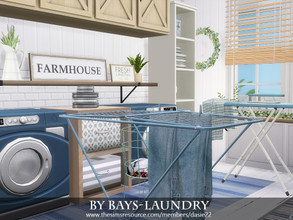 Sims 4 — BY BAYS-LAUNDRY by dasie22 — BY BAYS-LAUNDRY is a coastal utility room with a touch of Hamptons style. Please,