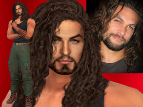 Sims 4 — Jason Momoa by DarkWave14 — Download all CC's listed in the Required Tab to have the sim like in the pictures.