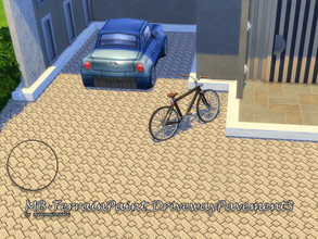 Sims 4 — MB-TerrainPaint_DrivewayPavement3 by matomibotaki — MB-TerrainPaint_DrivewayPavement3 stone slabs for elegant