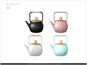 Sims 4 — Berj kitchenware - teapot by Severinka_ — Teapot From the set 'Berj kitchenware' Build / Buy category: Decor /