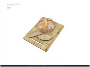 Sims 4 — Berj kitchenware - tray with bread by Severinka_ — Tray witn bread From the set 'Berj kitchenware' Build / Buy