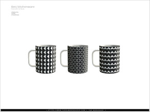 Sims 4 — Berj kitchenware - mug by Severinka_ — Mug From the set 'Berj kitchenware' Build / Buy category: Decor / Clutter