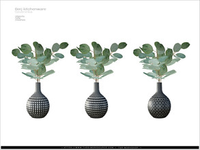 Sims 4 — Berj kitchenware - eucalyptus by Severinka_ — Eucalyptus in a vase From the set 'Berj kitchenware' Build / Buy