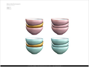 Sims 4 — Berj kitchenware - bowls by Severinka_ — Bowls From the set 'Berj kitchenware' Build / Buy category: Decor /