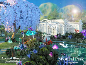 Sims 4 — Arcane Illusions - Mystical Park (NO CC) by xogerardine — Absolutely magical park for your magical sims! You can