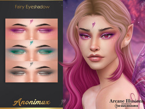 Sims 4 — Arcane Illusions - Fairy Eyeshadow  by Anonimux_Simmer — - 13 Swatches - Compatible with the color slider - BGC