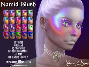 Sims 4 — Arcane Illusions - Namid Blush by KareemZiSims2 — Part of TSR's "Arcane Illusions" theme. Full Face