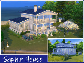 Sims 4 — Saphir House (2 CC) by Youlie25 — Sul Sul, Nostalgia! Here is my Saphir Beach House built to sims 3 in sims 4