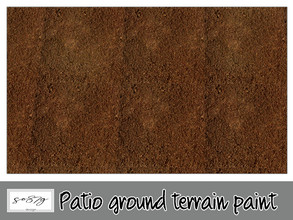Sims 4 — Patio Ground by so87g — you can found it in terrain paint-dirt. All my preview screenshots are taken with the