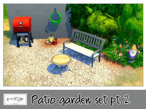 Sims 4 — Patio set pt.2 by so87g — Patio BBQ: cost 500$, available in 8 colors, you can found it in appliances-outdoor