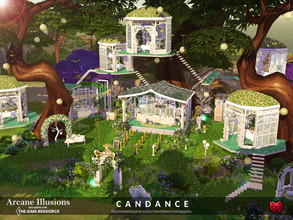 Sims 4 — Arcane Illusions - Candance restaurant by melapples — a magical floating restaurant. enjoy!