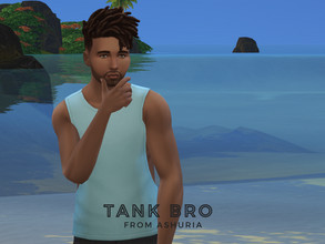 Sims 4 — Tank Bro by Ashuria — A tank top for men that is literally called Tank bro. Please do not reupload or claim as