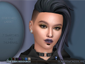 Sims 4 — Stretched Labret Piercing by PlayersWonderland — You want to make your sims more ... unique-looking? Try this