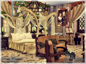 Sims 4 — Arcane Illusions - Marion - Bedroom - CC only TSR by marychabb — I present a room - Bedroom , that is fully
