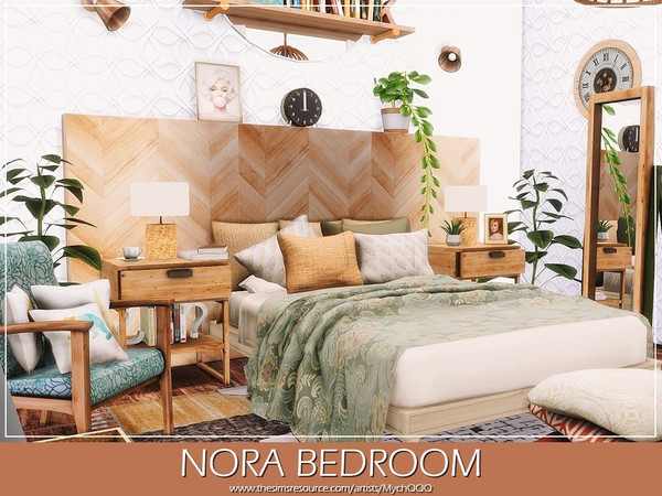 Sims 4 — Nora Bedroom by MychQQQ — Value: $ 6,265 Size: 5x5