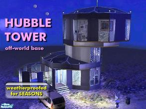 Sims 2 — Hubble Tower by Tiko — An off-world base for a family of 4 explorers, giving great views of the surrounding