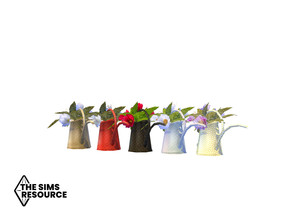 Sims 4 — How Does Your Garden Grow Flowers In A Can by seimar8 — Maxis match watering can with flowers Base Game
