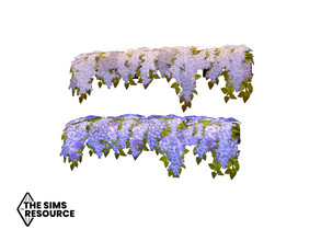 Sims 4 — How Does Your Garden Grow Hanging Wisteria by seimar8 — Maxis match hanging wisteria Romantic Garden Stuff Pack