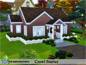 Sims 4 — Crawl Starter || No CC || by Bozena — The house is located in the Finchwich . Henford-on-Bagley. - kitchen with