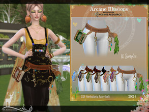 Sims 4 — Arcane Illusions_Herbolaria Fairy/ belt by DanSimsFantasy — This belt is useful for a fairy who is working in