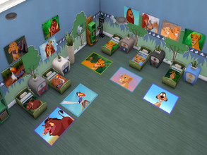 Sims 4 — First Set The Lion King (Toddlers) by julimo2 — First Set The Lion King This Set Includes : - 5 beds The Lion