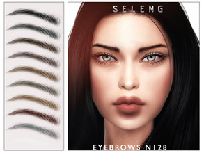 Sims 4 — Eyebrows N128 by Seleng — The eyebrows has 10 colours and HQ compatible. Allowed for teen, young adult, adult