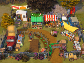 Sims 4 — Harvest Market // no CC  by Flubs79 — Here is a lovely little Harvest Market for your Sims it can be used as a