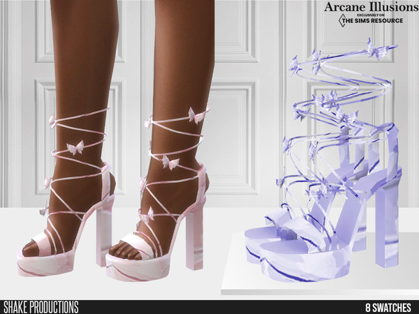 Sims 4 — Arcane Illusions High Heels 2 by ShakeProductions — Shoes/High Heels New Mesh All LODs Handpainted 8 Colors