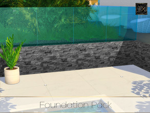 Sims 4 — Foundation Pack by theeaax — In this foundation pack you get: 2 Brick Textures (4 color swatches eatch) 3