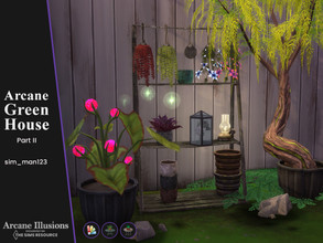 Sims 4 — Arcane Illusions Greenhouse - Part 2 by sim_man123 — A small expansion of more plants and planters for my Arcane