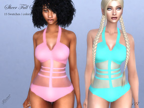 Sims 4 — Sheer Full Swimsuit by pizazz — Sheer Full Swimsuit for your sims 4 game. image above was taken in game so that