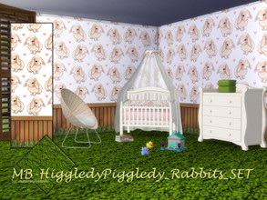Sims 4 — MB-HiggledyPiggledy_Rabbits_SET by matomibotaki — MB-HiggledyPiggledy_Rabbits_SET Sweet kids wallpaper with cute