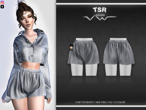 Sims 4 — PJ SET-159 (SHORT) BD553 by busra-tr — 10 colors Adult-Elder-Teen-Young Adult For Female Custom thumbnail
