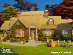 Sims 4 — Autumn Cottage - Nocc by sharon337 — Autumn Cottage is a 1 Bedroom 1 Bathroom home. It's built on a 30 x 20 lot