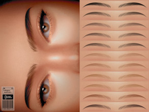 Sims 4 — Lue Eyebrows | NO 33 by cosimetic — -You can use it with 45 color options to match your favorite tone. -They are